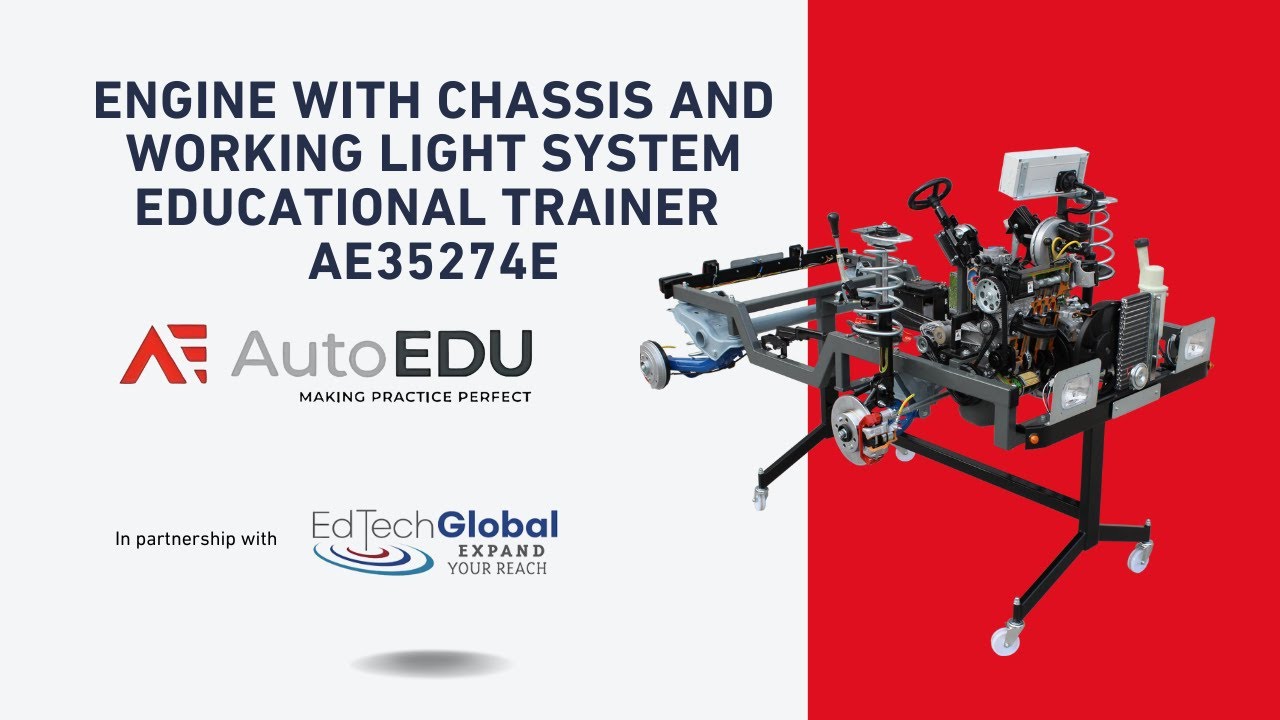 AE Cutaways - Engine with Chassis and Working Light System Educational Trainer AE35274E