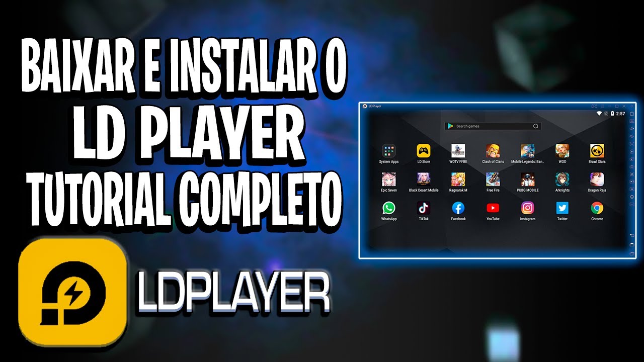 COMO BAIXAR E INSTALAR O LDPLAYER TUTORIAL COMPLETO