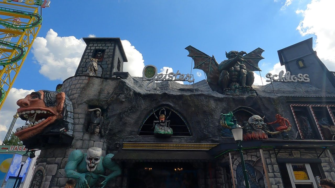 Geister Schloss Geister Bahn/Ghost Train on-ride POV, Wiener Prater (Vienna) 2022
