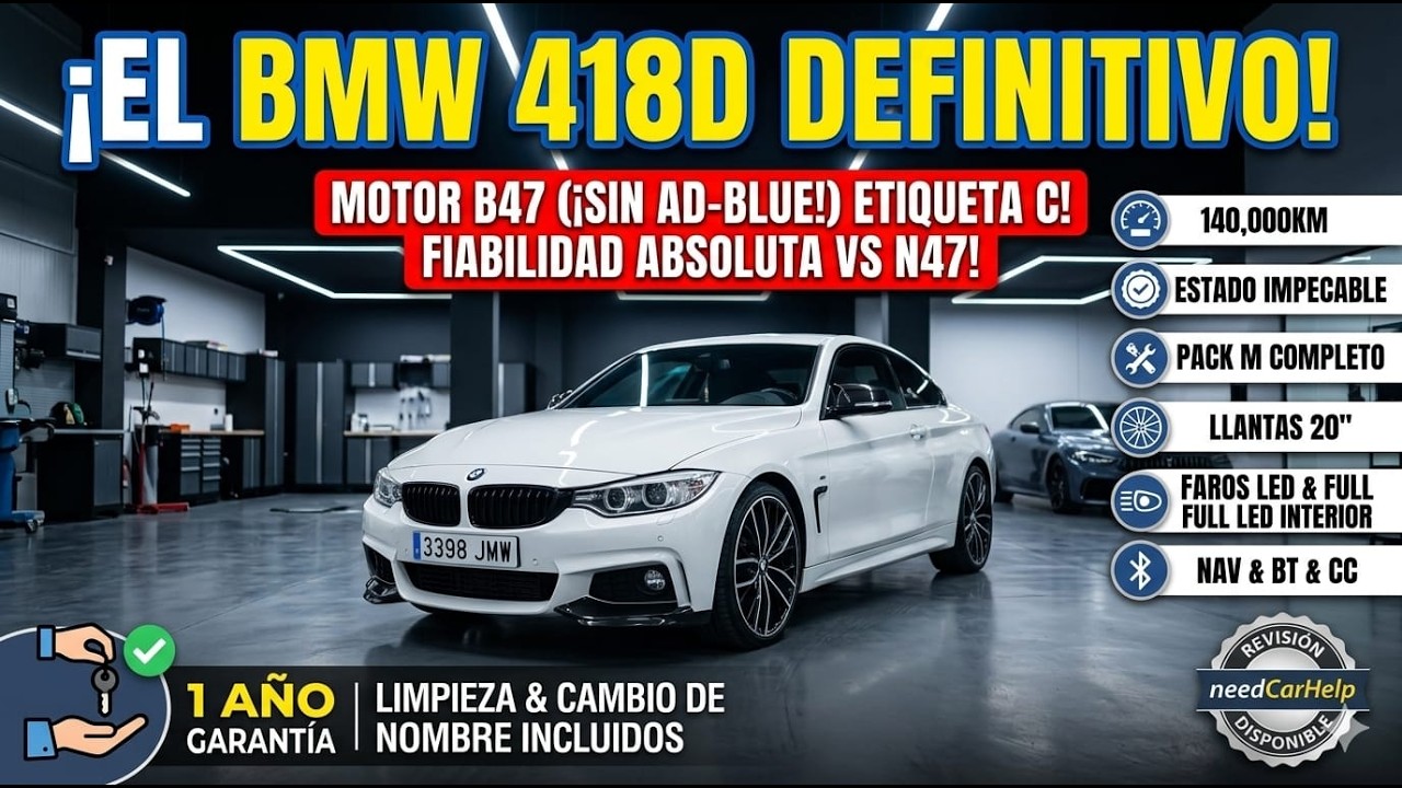 &iexcl;REVISAMOS este BMW 418d (B47) de 140.000km! Est&aacute; IMPECABLE y lo ponemos a la venta
