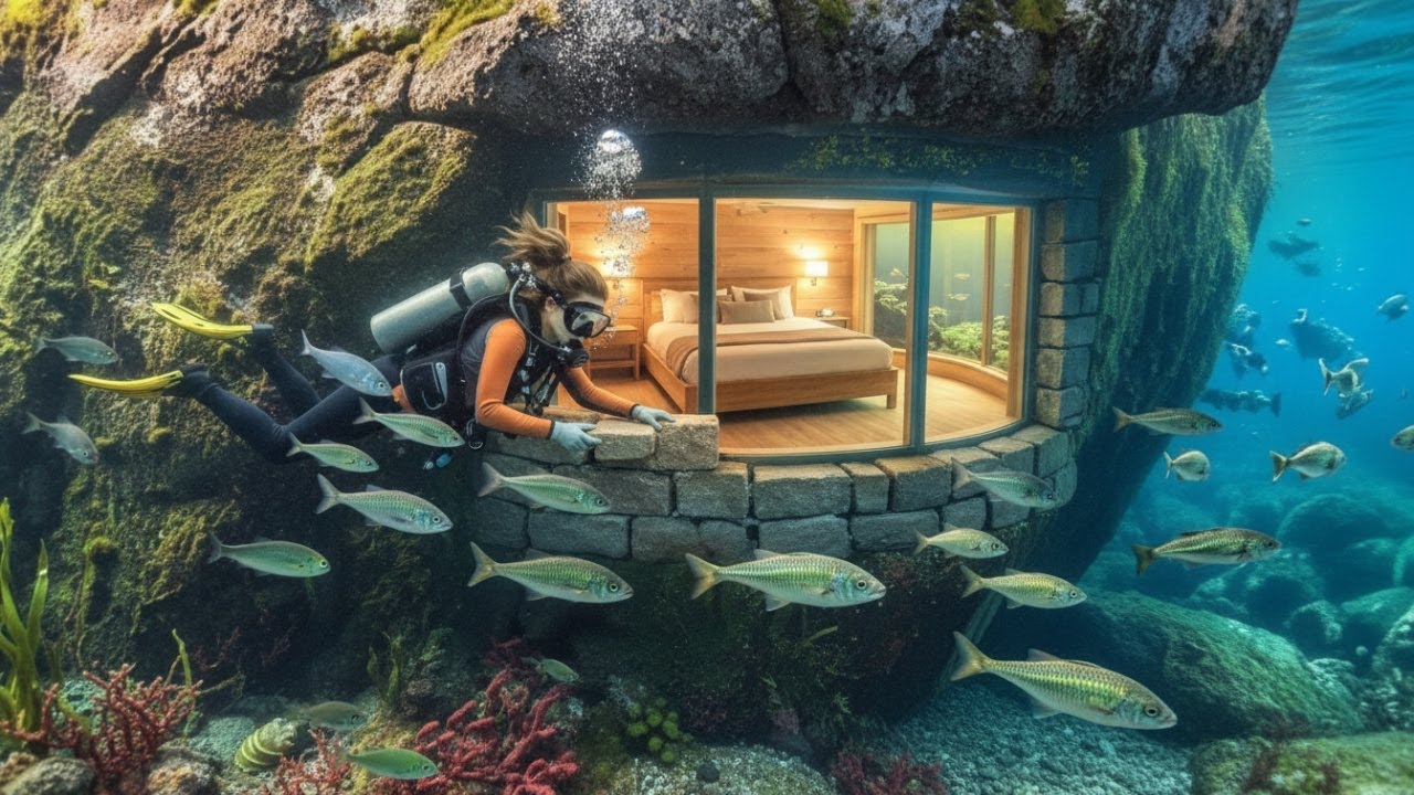 Underwater Stone House Build &ndash; Silent ASMR Construction