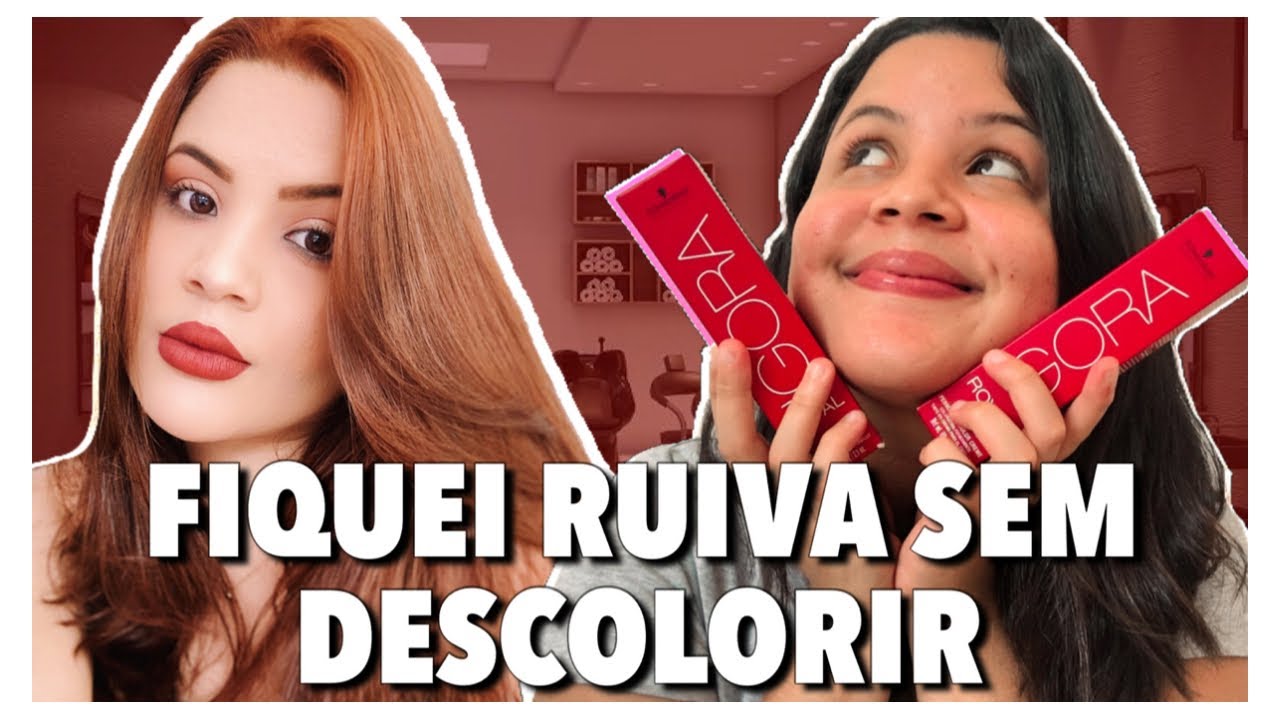 DO CASTANHO ESCURO AO RUIVO ACOBREADO SEM DESCOLORAÇÃO – VEJA O PROCESSO