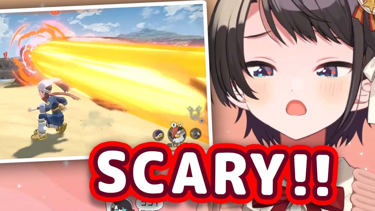 Subaru Got Scared After Watching Clip of Pokemon Using Hyper Beam in Legends:Arceus【ENG Sub/Hololive