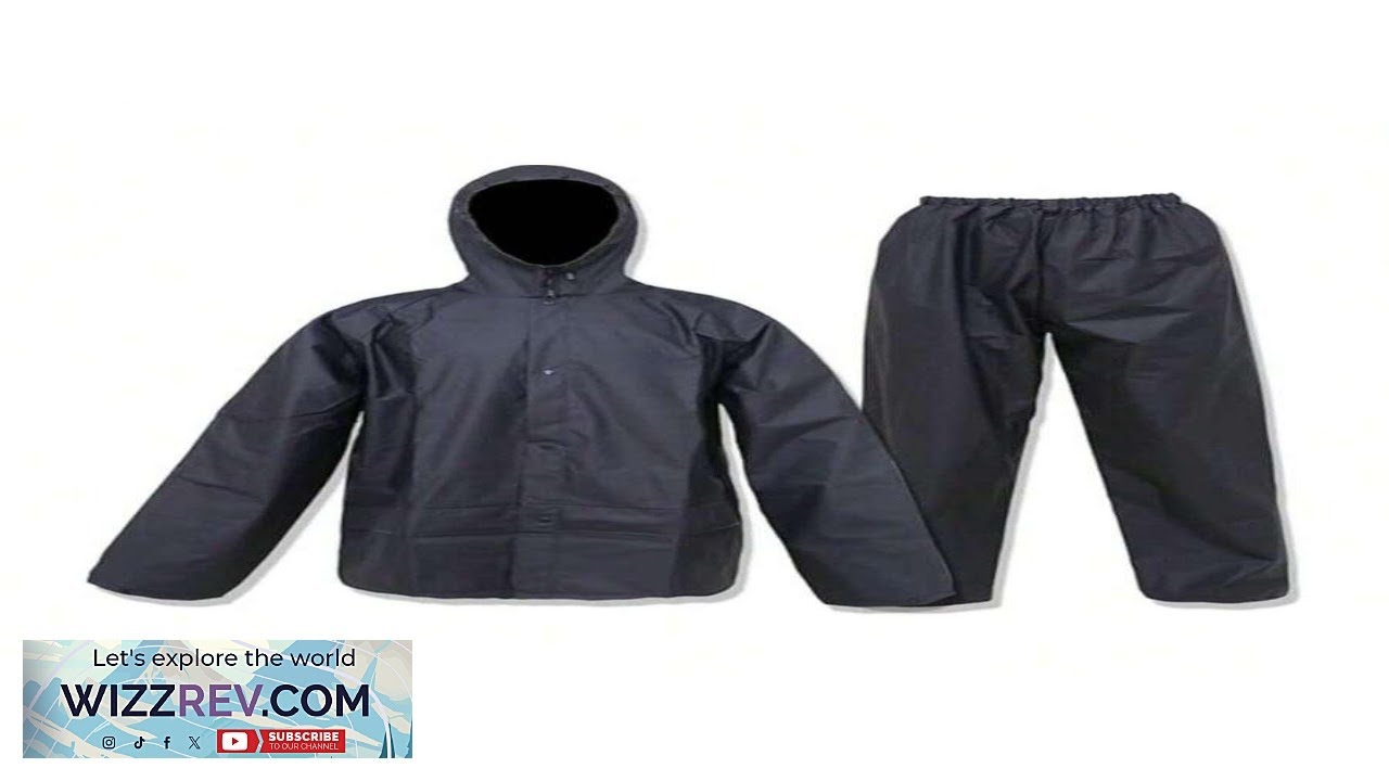 2 Piece Ultra Light Waterproof Rain Suit For Men & Women Windproof