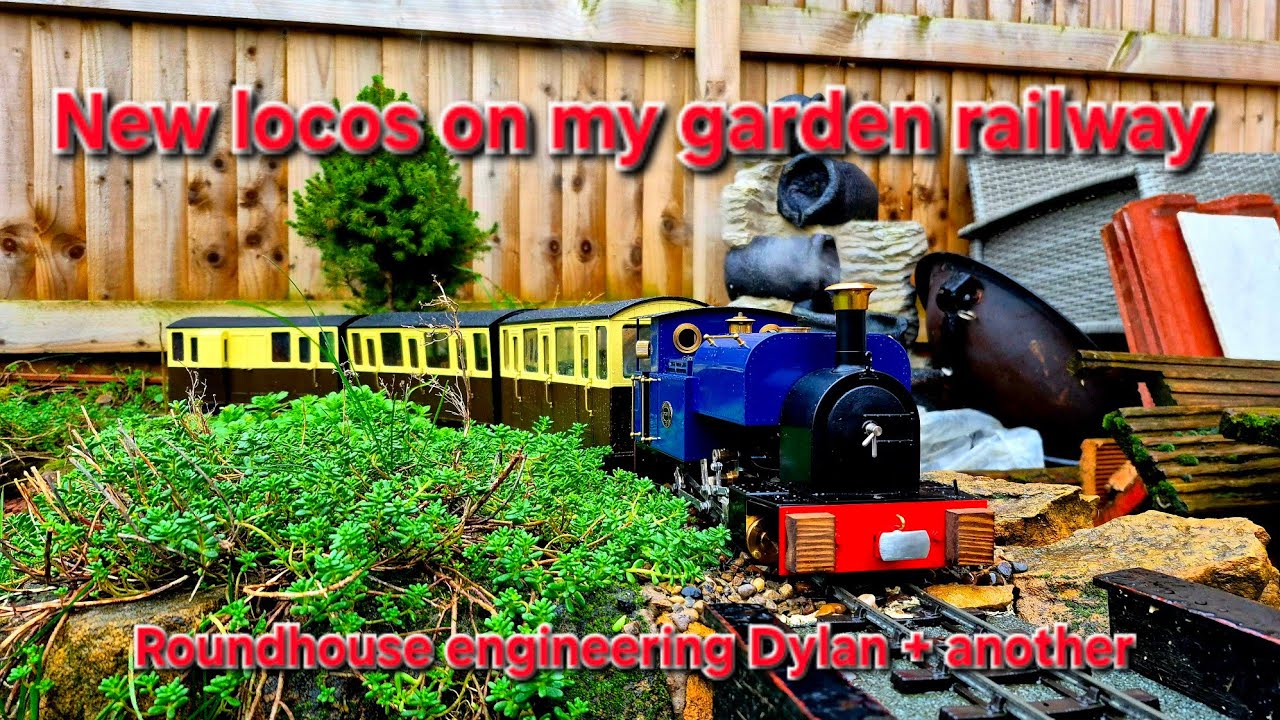 A damp steam up on my Garden railway with a friend 