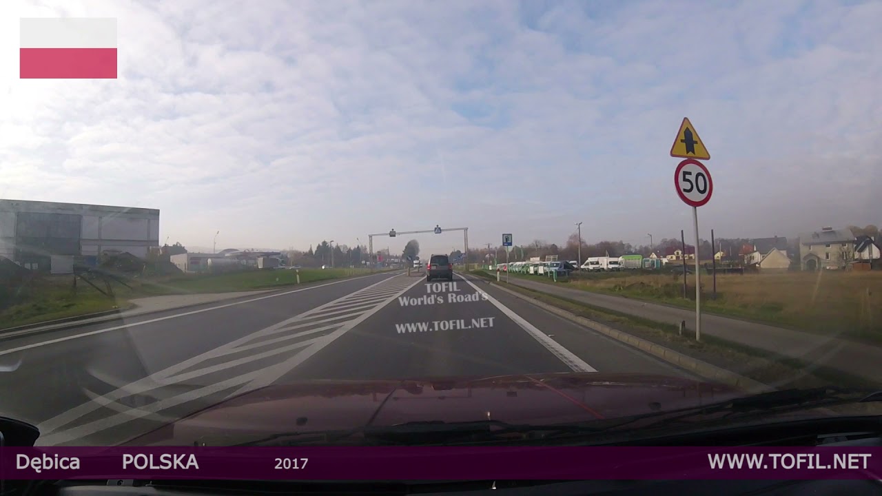 Dębica POLAND 2017 Dashcam Driving Movies WWW.TOFIL.NET