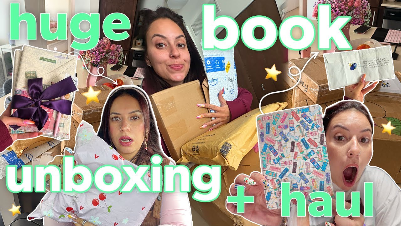 давайте откроем книжную почту 🥳📦📬 *распаковка + обзор покупок*