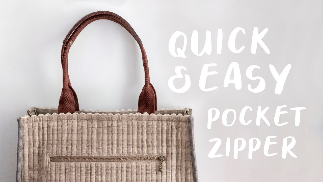 Quick & Easy: Pocket Zipper Tutorial | da-Mira