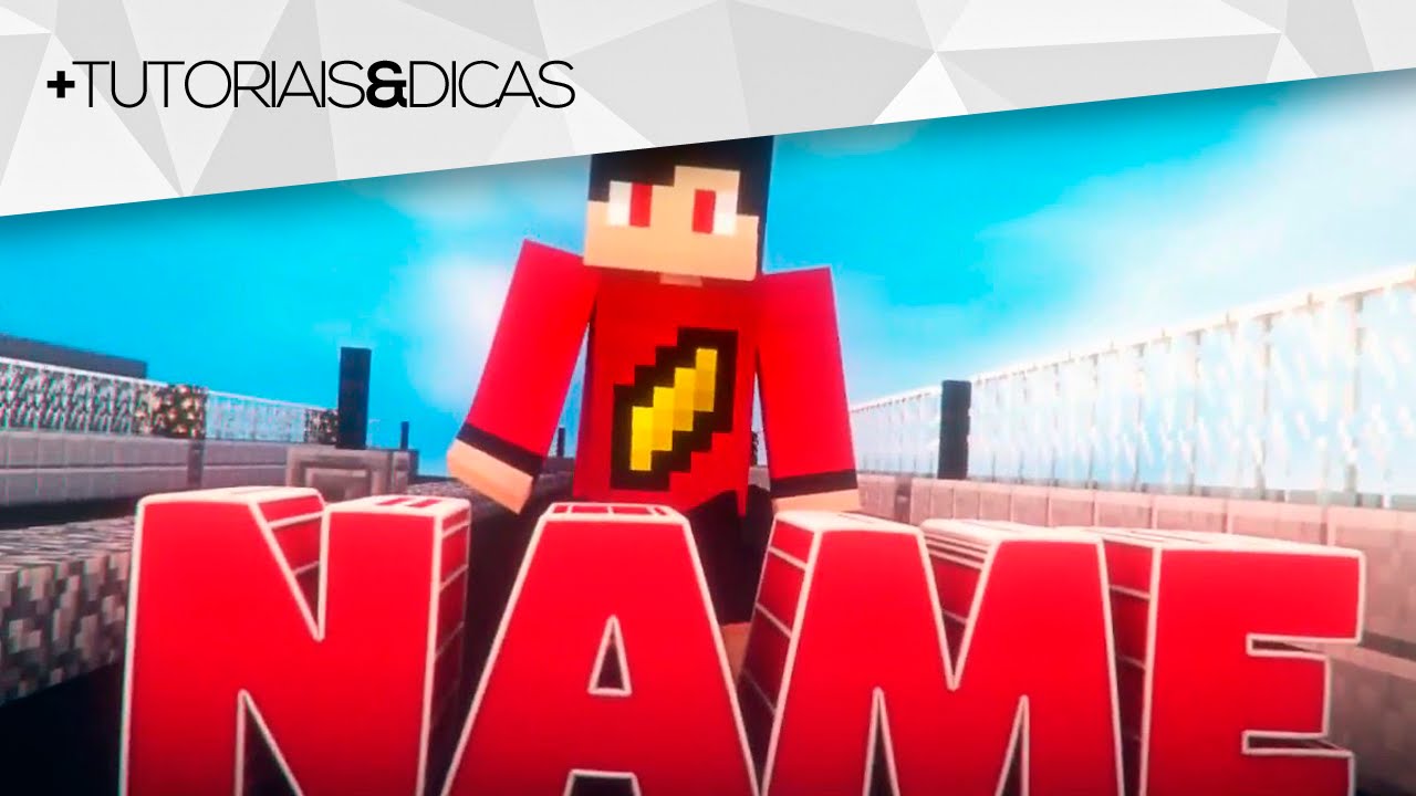 Como criar INTRO 3D de MINECRAFT pelo CELULAR (sem usar nenhum app) - Android/iOS/Windows Phone