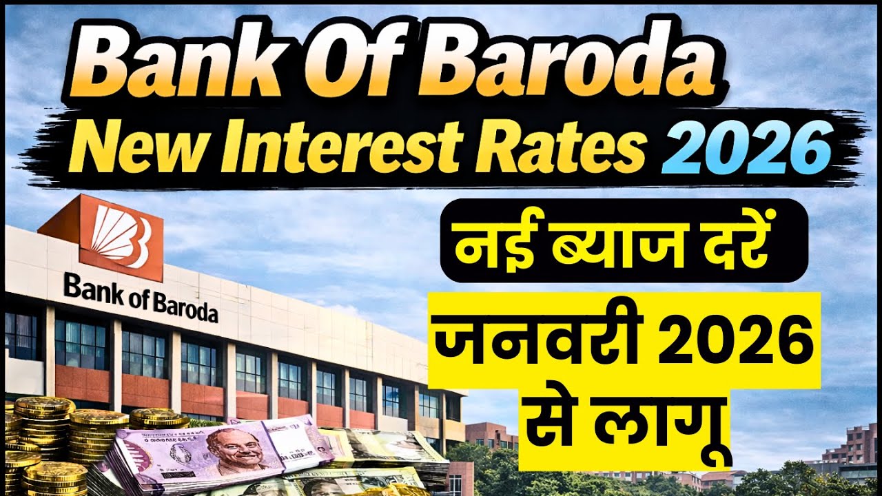 Bank of Baroda New FD Interest Rates 2026 | बैंक ऑफ बङौदा का 2026 का नया ब्याज दर लागू