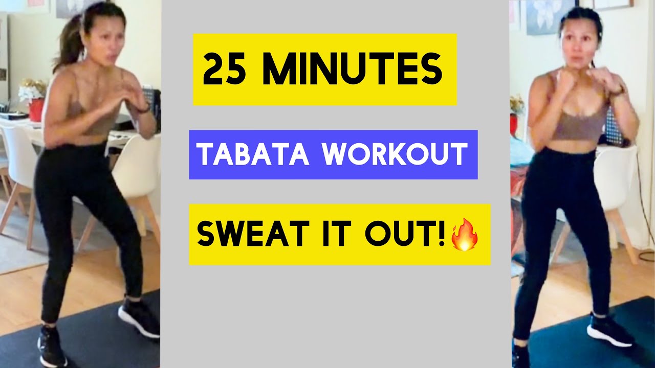 INTENSE 25-Minute Tabata Workout at Home | Get Sweaty Fast 