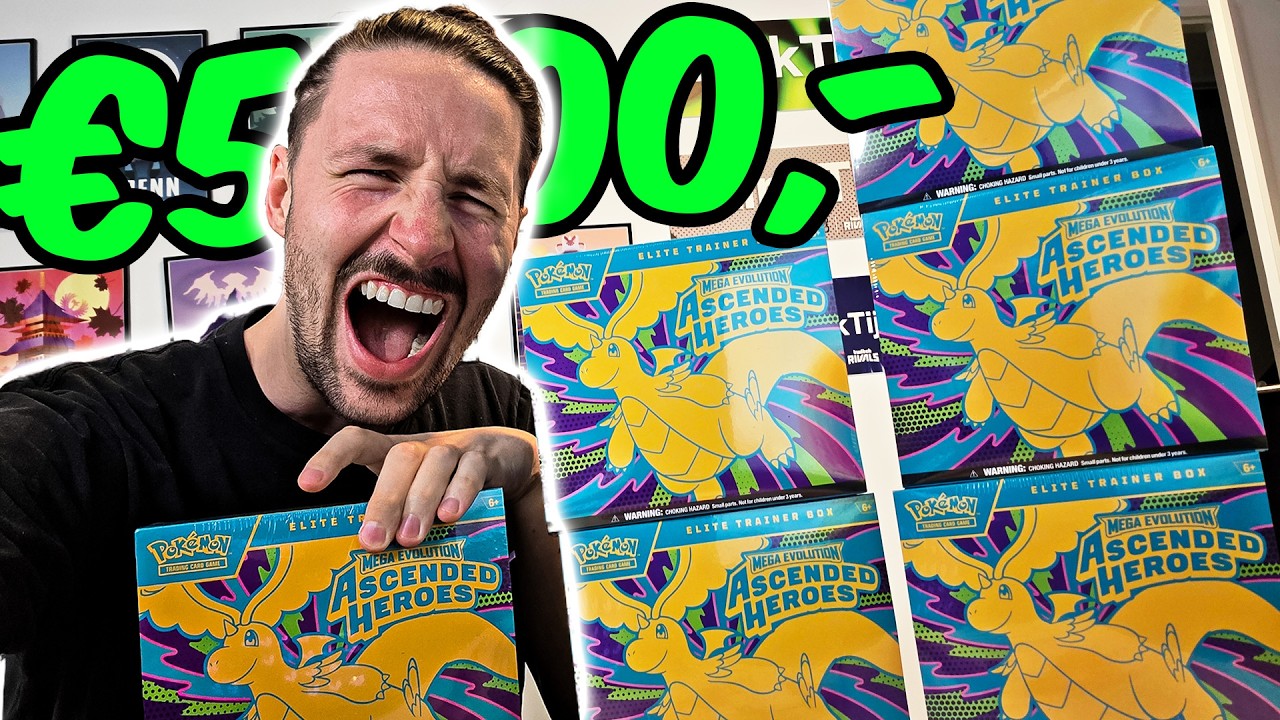 🔴 €500,- POKÉMON ASCENDED HEROES PACKS OPENMAKEN!