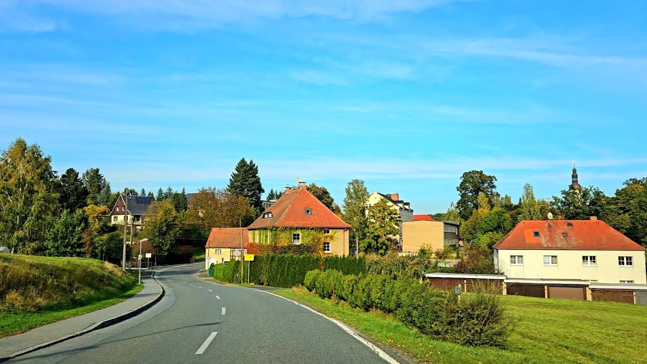 4k Driving in Germany 🇩🇪 ( Strahwalde ) One Of The Most Beautiful Village in Germany | 4k60fps