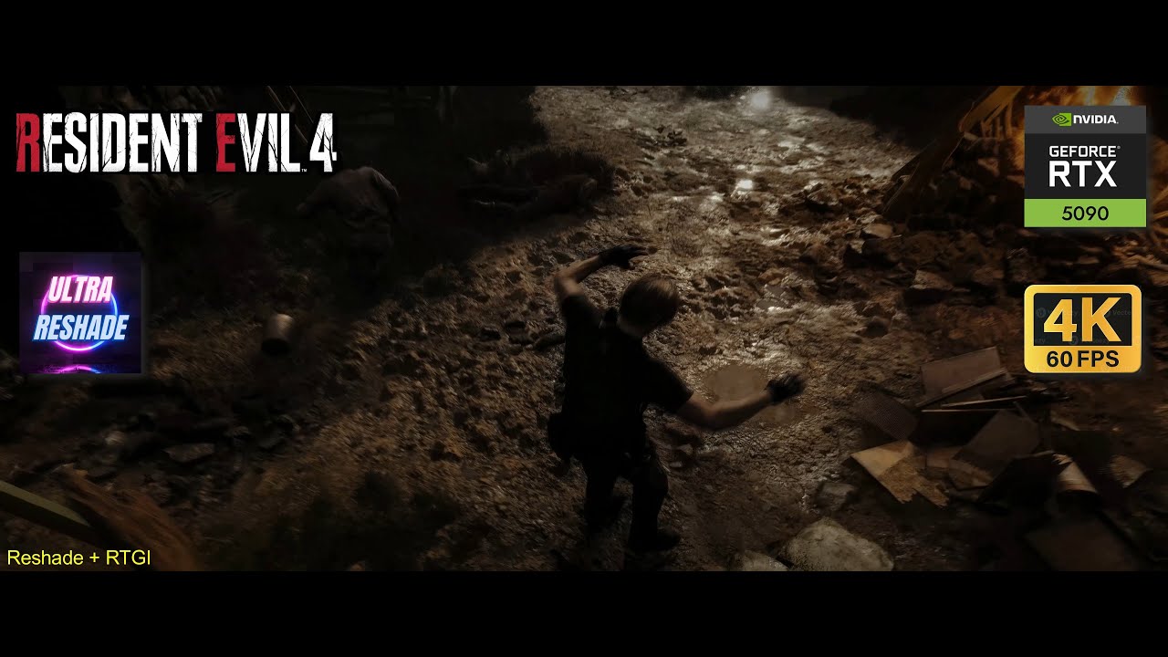 Resident Evil 4 Remake PC - New Visual with Reshade RayTracing (RTGI) MOD on RTX 5090 - Max settings