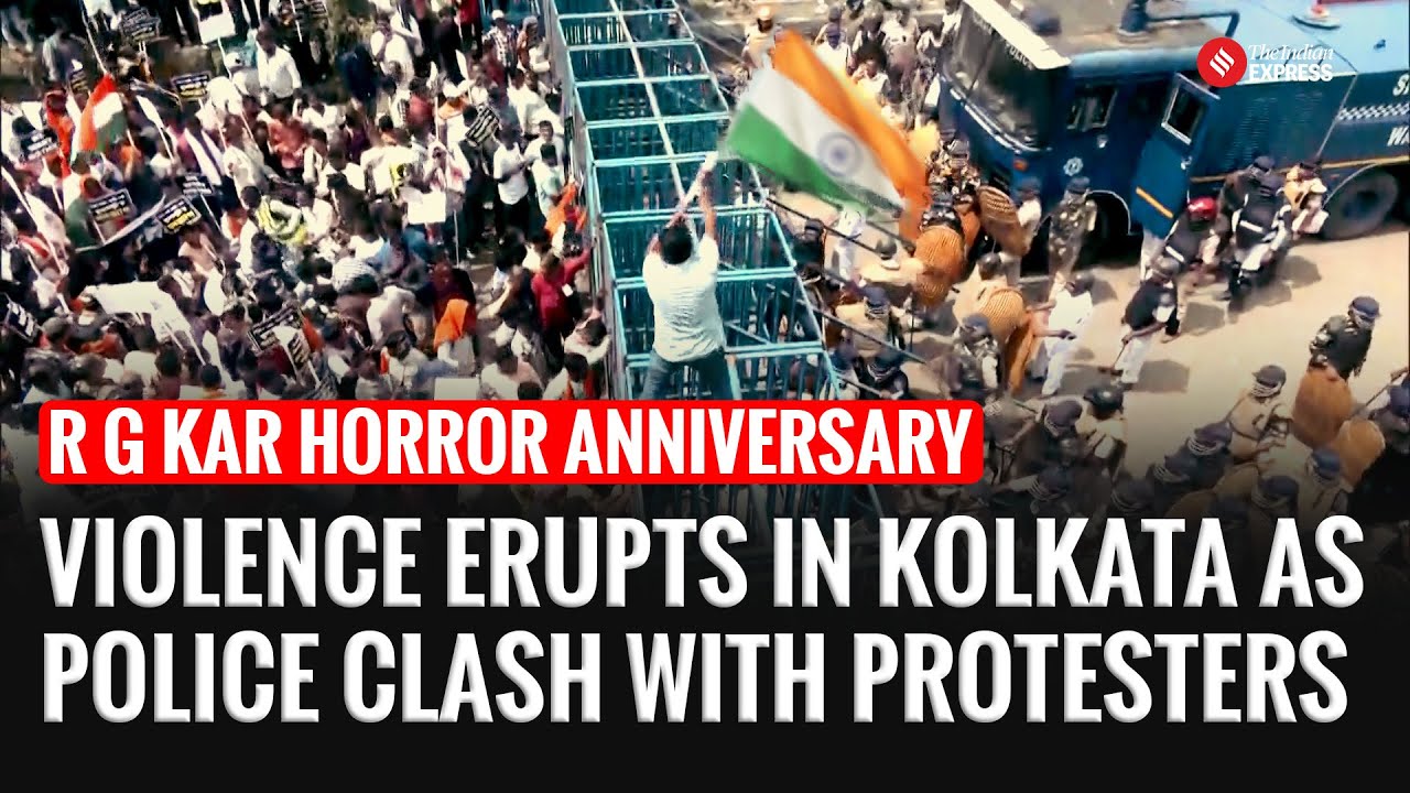 RG Kar Rage Boils: Police Clash With Protesters at Bengal Secretariat March | Kolkata Doctor Case