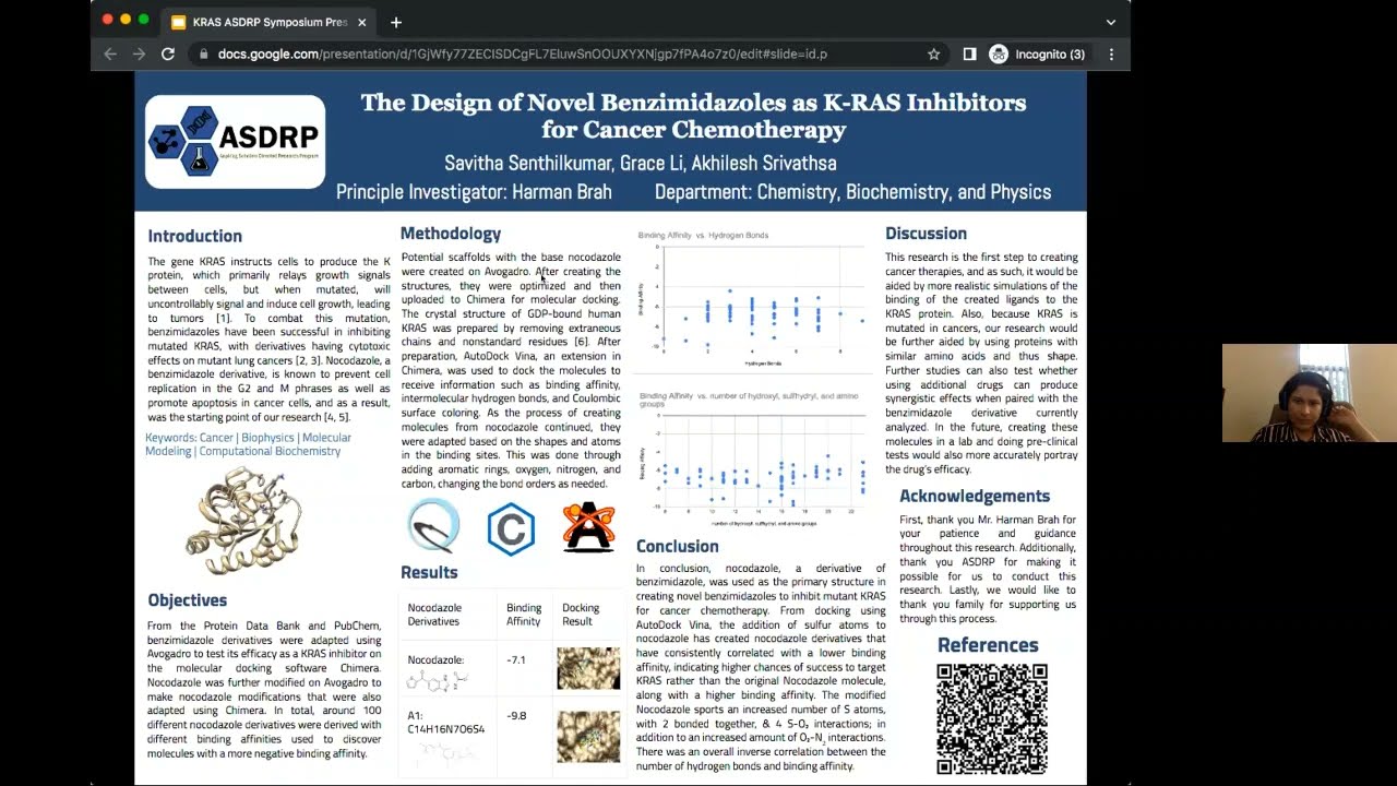 The Design of Novel Benzimidazoles as K RAS Inhibitors for Cancer Chemotherapy