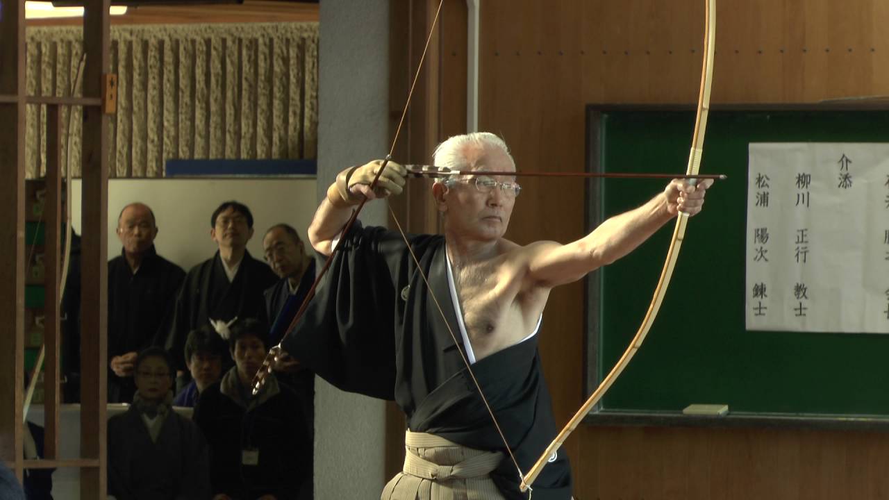【弓道_23】 2016,1,10 千葉県弓道連盟 射初会兼披露射会 矢渡 【kyudo】