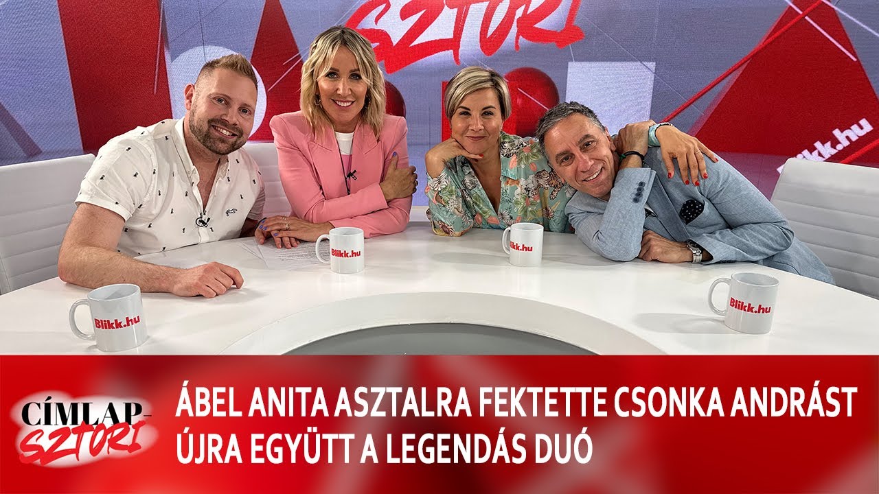 Ábel Anita asztalra fektette Csonka Andrást - az évadzáró Címlapsztoriban újra együtt a legendás duó