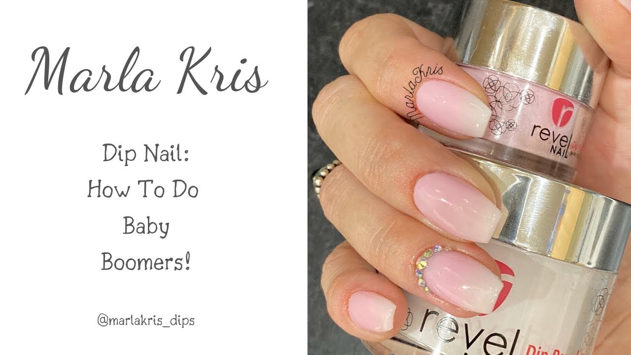 DIY Baby Boomer Nails with Dip Powder!