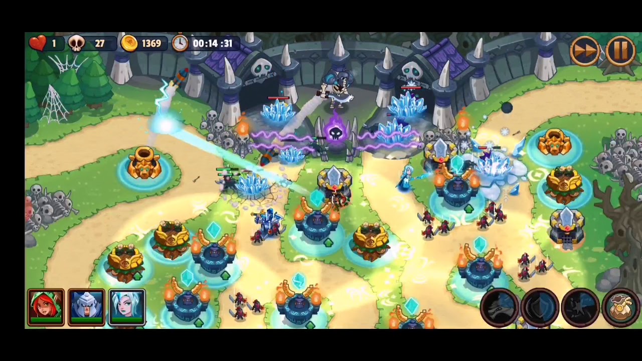 Realm Defense - Endless World 1 - Easy way to win with Fee Lancelot and Efrigid.