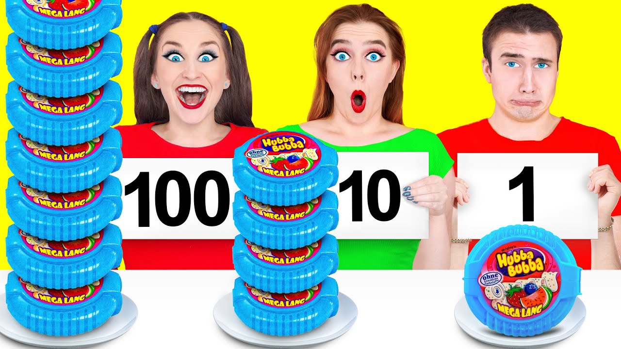 1, 10 or 100 Layers of Food Challenge By Multi DO