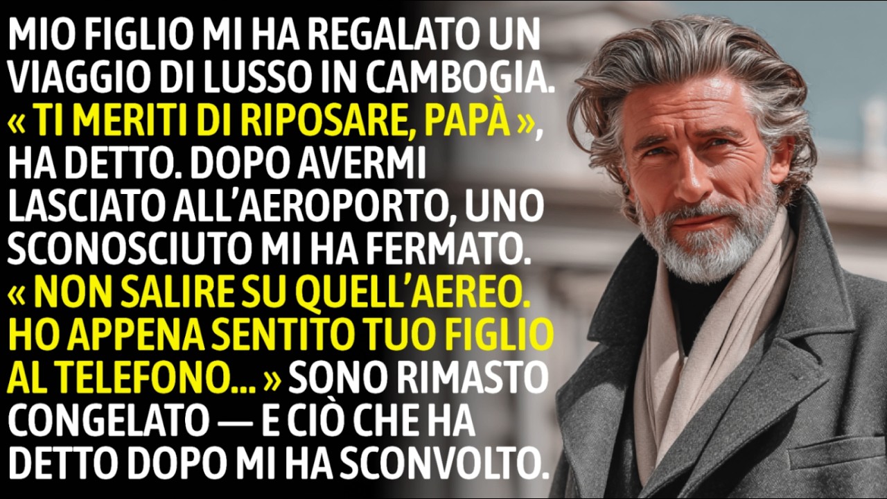 « Non Salga Su Quell’Aereo », Sussurrò Uno Sconosciuto Dopo Che Mio Figlio Mi Lasciò