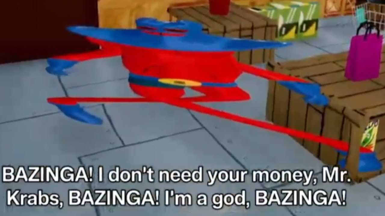 Man Ray has sex with a shopping trolley while shouting BAZINGA