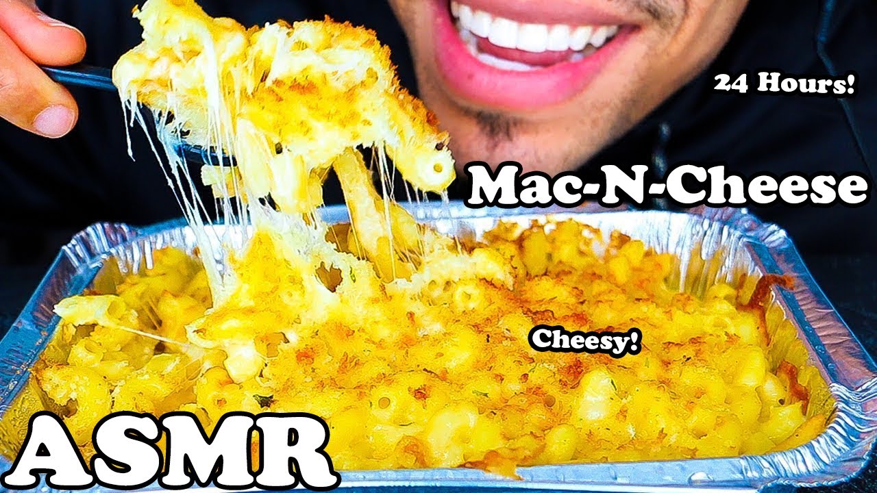 CHEESIEST MAC-N-CHEESE WITH FRENCH FRIES EATING SHOW MUKBANG JERRY ASMR NO TALKING 24 HOURS