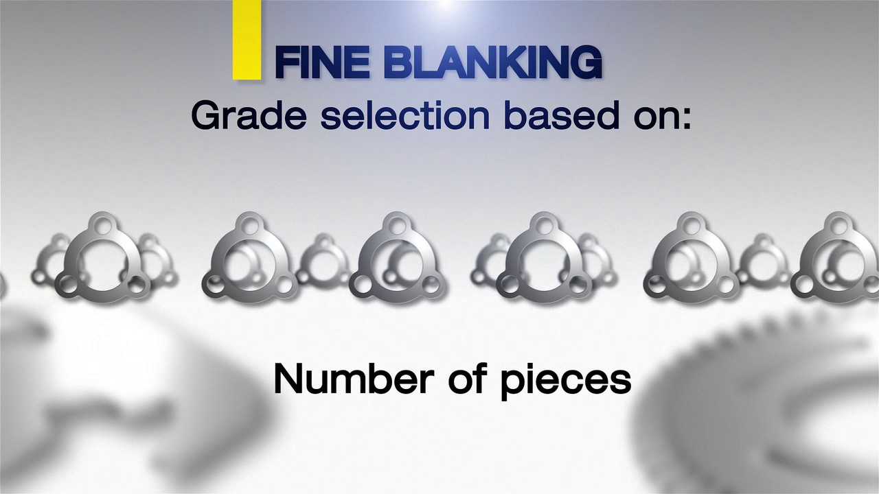 PM HSS metal for Fine Blanking applications