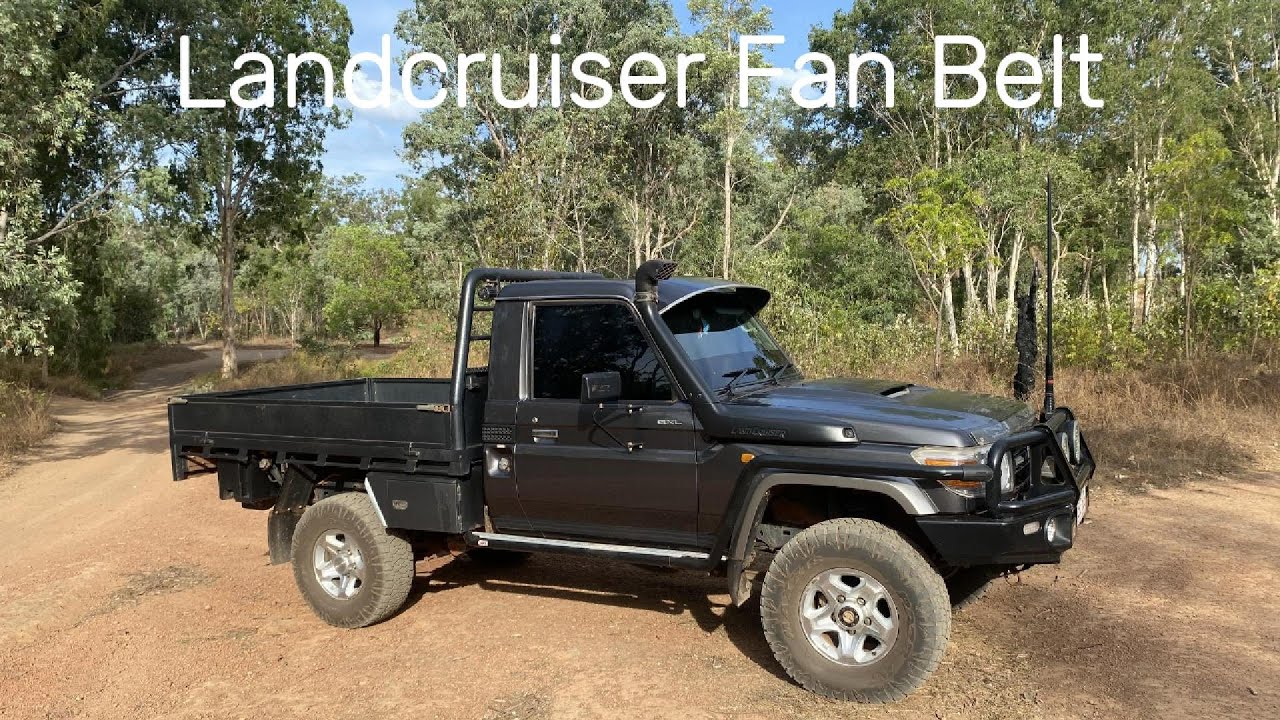 How To Replace Toyota Landcruiser V8 Fan Belt VDJ79