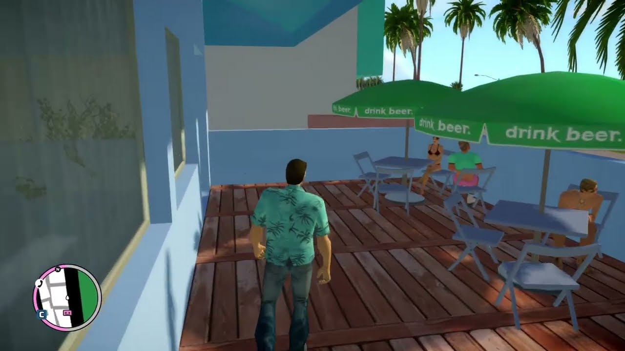 GTA Vice City: Next Gen Edition - Playing Baseball With Ppl Domes + Shot At Cab That Left Me Lol