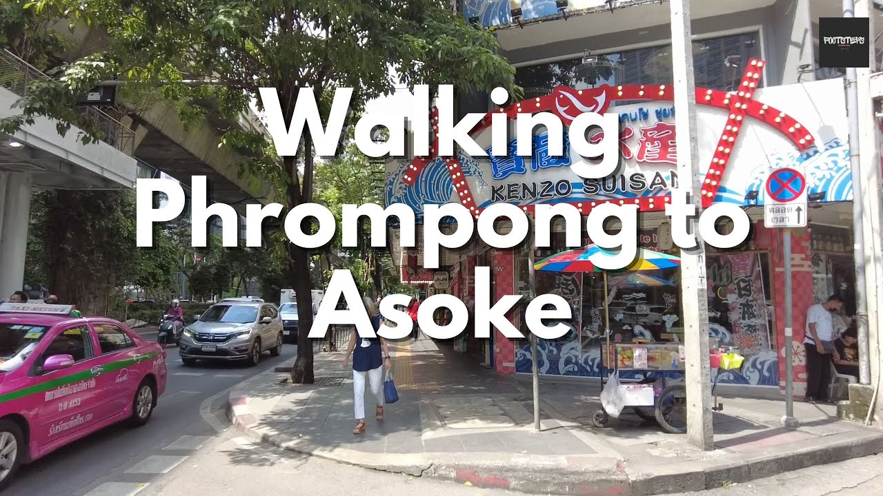 Walking from BTS Phrompong to Asoke Junction in Bangkok on 10 November 2023 [Travel ASMR]