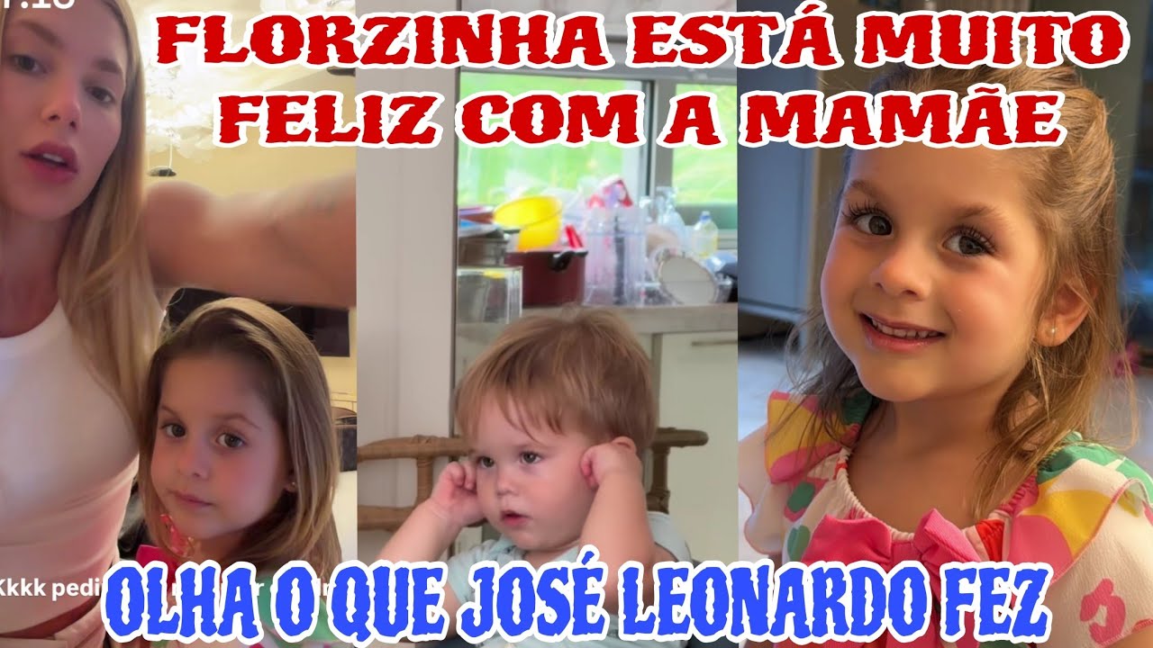 ❤️FLORZINHA ESTÁ MUITO FELIZ E FAZ PEDIDO PARA MAMÃE OLHA O QUE JOSÉ LEONARDO FEZ❤️