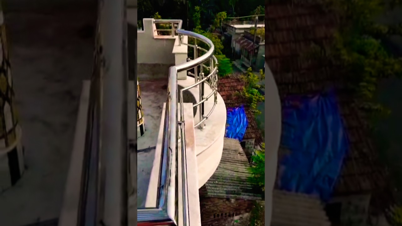 Round Steel Balcony Railing Design #steel#balcony#design !!