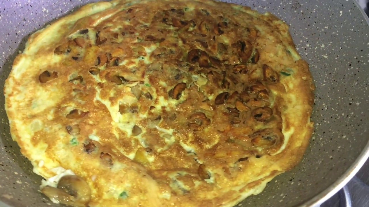 Omlette with Mushroom & potato/Frittata with Indian twist/healthy Breakfast/easy omlette