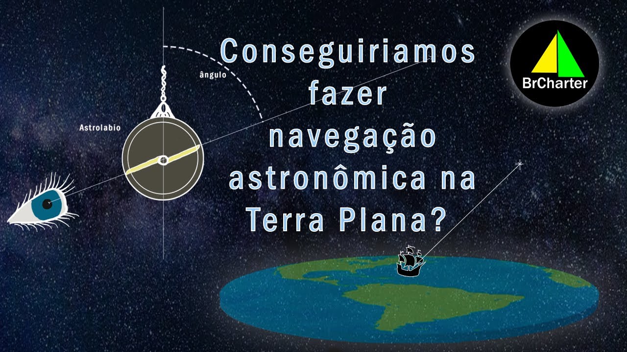 Navegação astronômica na terra plana