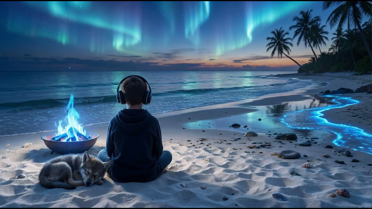 Aurora Shore 🌌 Chill Lo-Fi to Relax, Unwind & Drift Away | Calm Horizon Audio