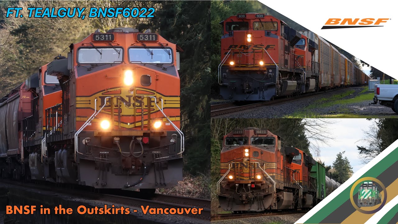 BNSF in the outskirts of Vancouver, WA - Ft. @TealGuy, @railfantyler2020  - 03/07/26