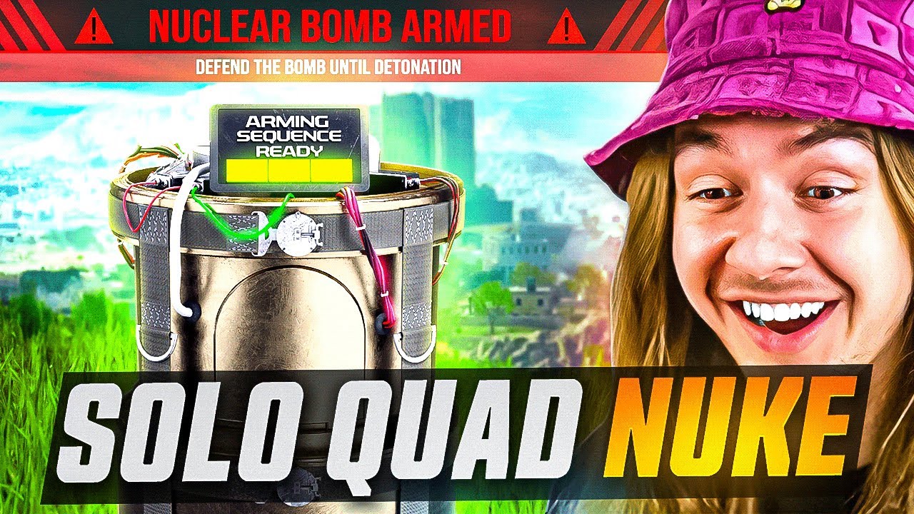 I DROPPED THE FIRST EVER SOLO QUAD NUKE! (Hardest Challenge in Warzone History)