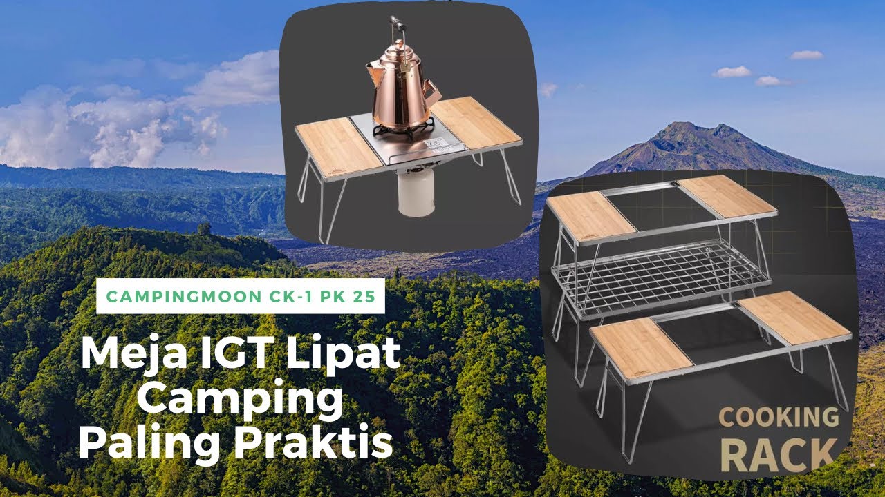 Meja lipat outdoor | Campingmoon  CK 1 PK 25 | IGT table camping | Cooking Rack