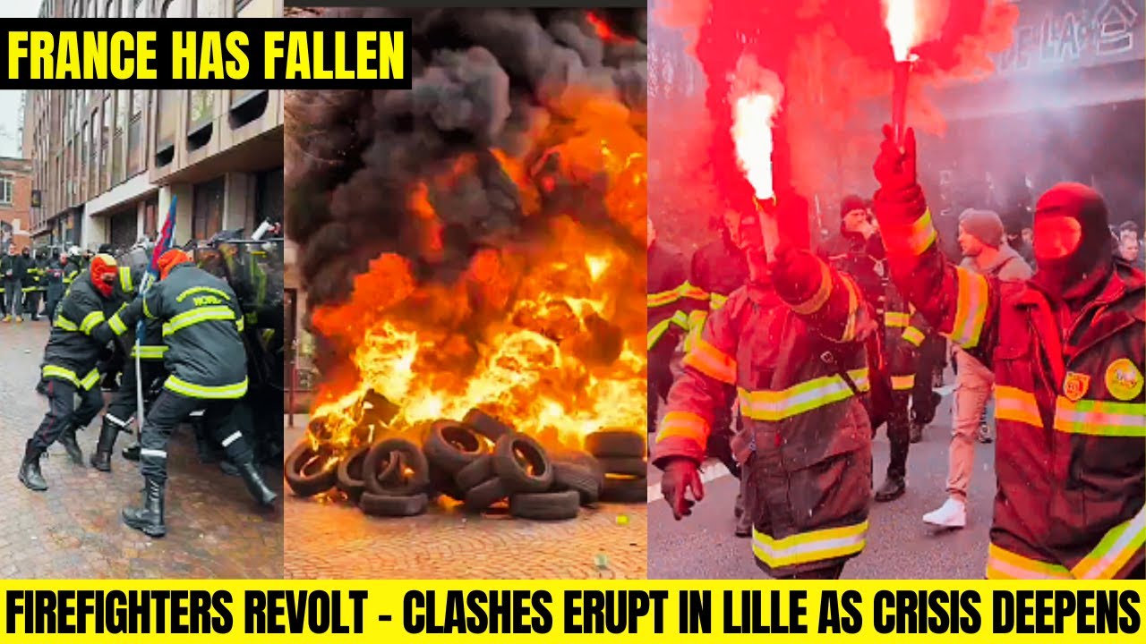 Срочное сообщение: Франция в огне &ndash; пожарные поднимают тревогу в Лилле на фоне краха экономики.