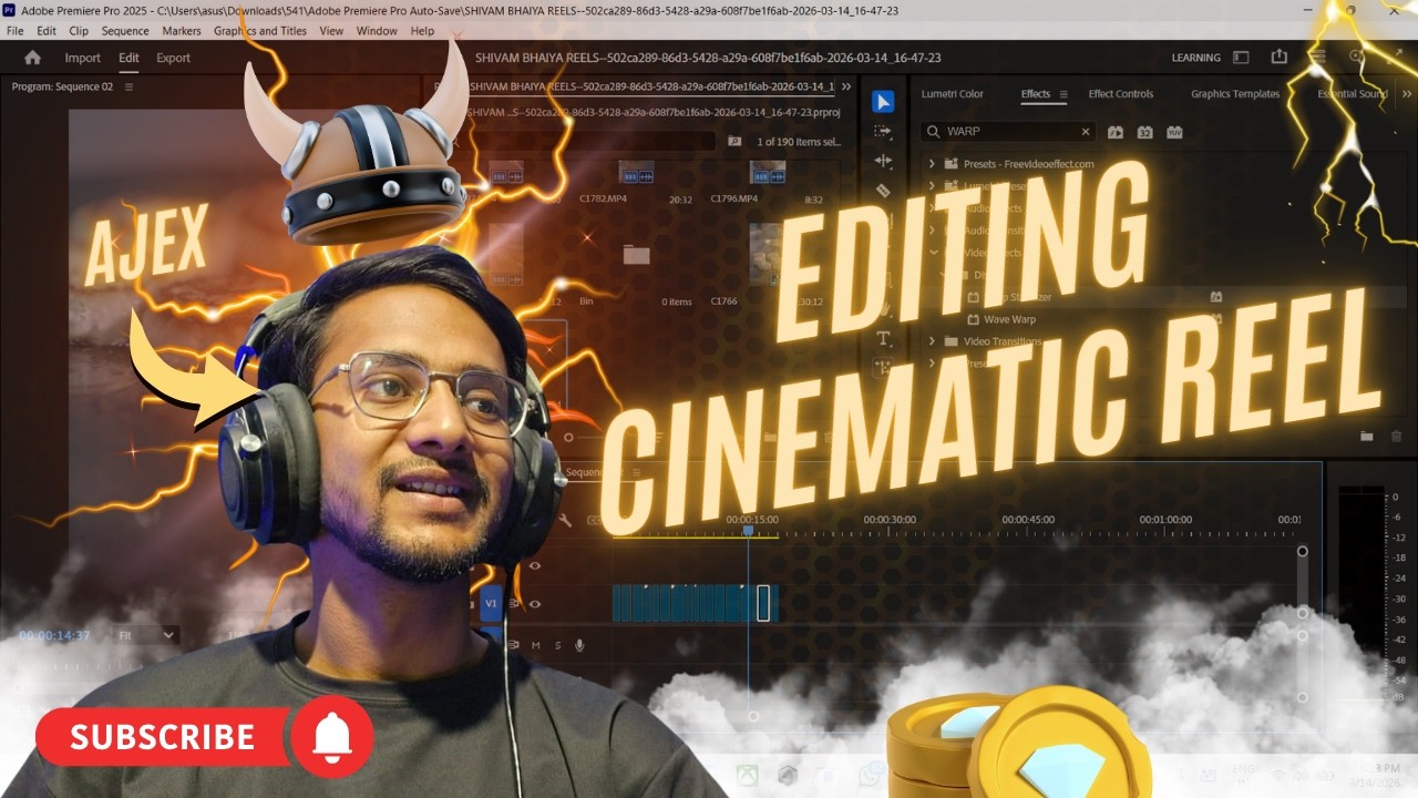 Editing Cinematic Food Reel | Live | Premier Pro