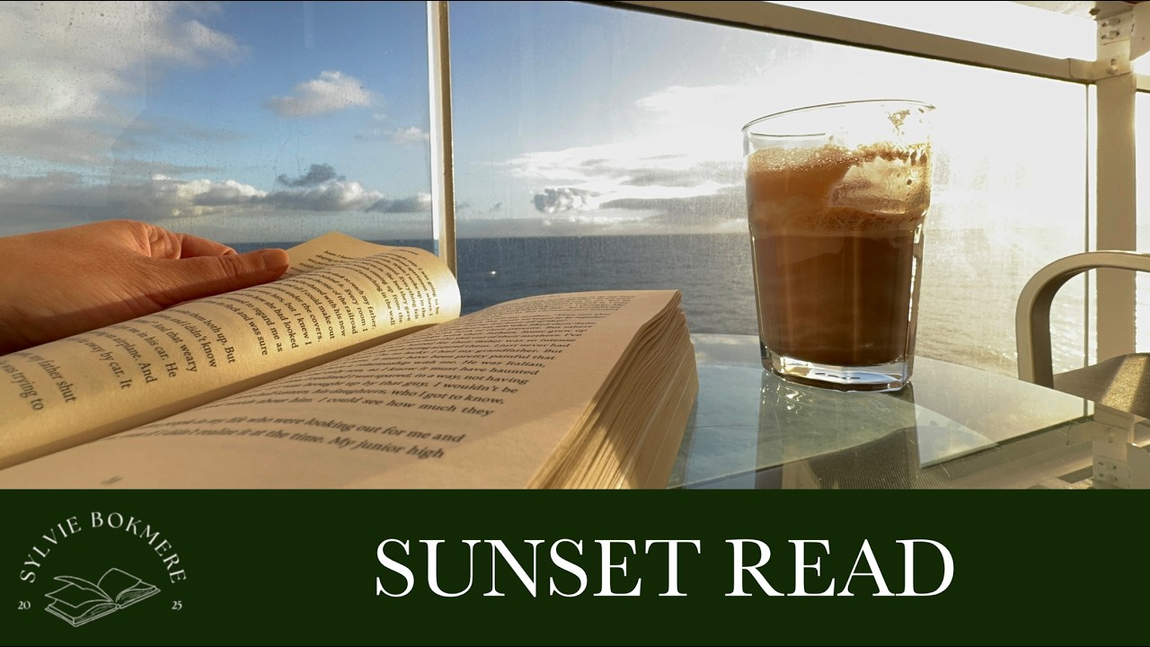 READ WITH ME hot chocolate and ocean sunset 🌅 real-time sailing in the North Sea with wave sounds