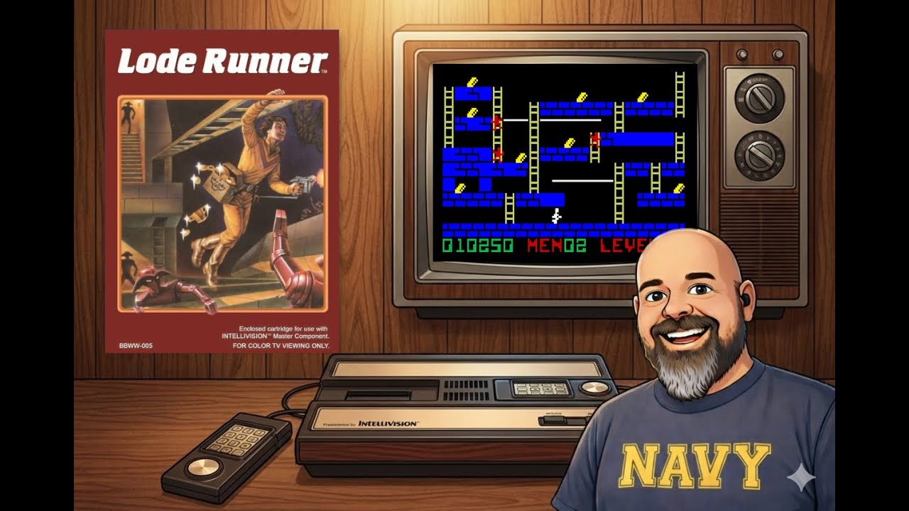 DIG OR DIE! 🏃‍♂️| Playing Lode Runner on Intellivision for the FIRST TIME!