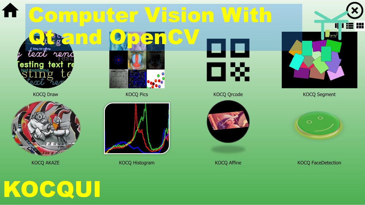Computer Vision Application With Qt and OpenCv