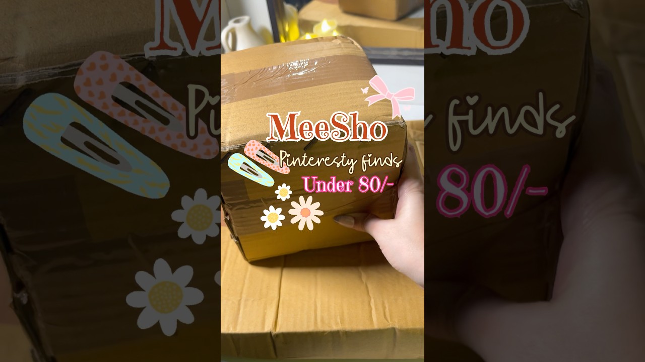 Meesho pinteresty find under 80/- 🎀🌷 #shorts #unboxing #aesthetic #meesho #youtubeshorts
