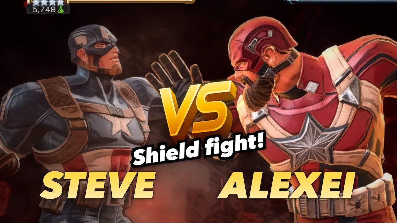 Captain America (WWII) vs. Red Guardian Uncollected Boss Fight | Marvel Contest of Champions