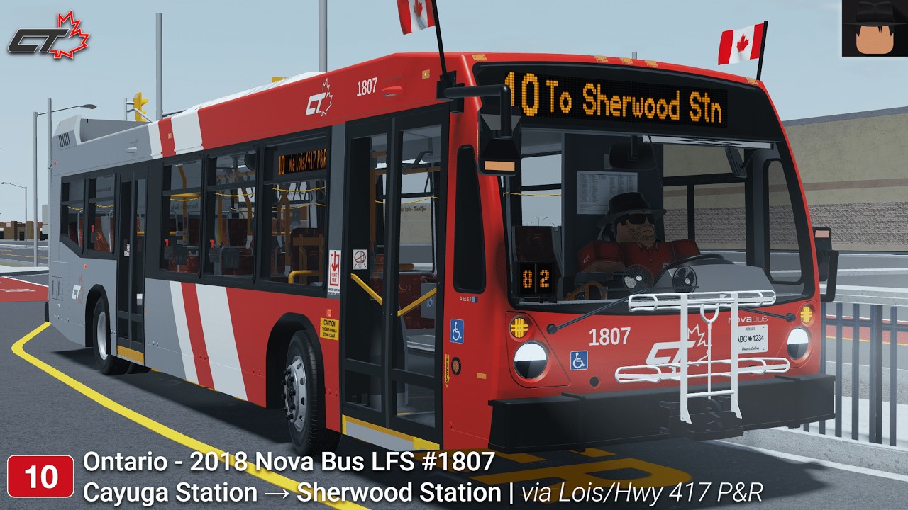 Cayuga | 2018 Nova Bus LFS [1807] - 10 Ontario | Cayuga Station → Sherwood Station