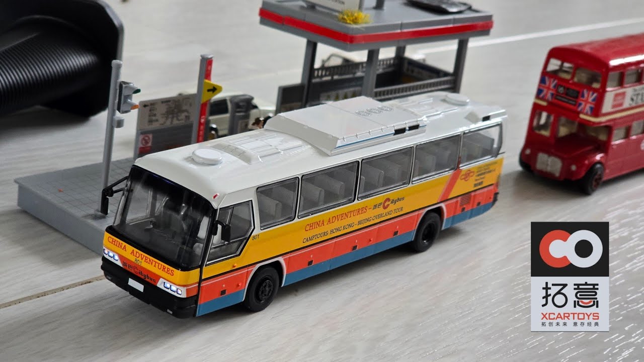 Super realistic! Xcartoys 1/64 Diecast rc Bus. Let's do some testing 🚍