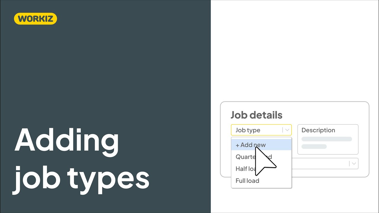Adding  job types